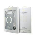 Guess IML Glitter Script Strap MagSafe Black Kryt iPhone 17 Air