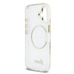 Guess IML Glitter Script Strap MagSafe Transparent Kryt iPhone 17