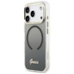 Guess IML Gradient Script Metal MagSafe Black Kryt iPhone 17 Pro