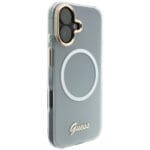 Guess IML Gradient Script Metal MagSafe White Kryt iPhone 17