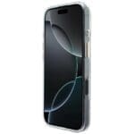 Guess IML Gradient Script Metal MagSafe White Kryt iPhone 17