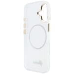 Guess IML Gradient Script Metal MagSafe White Kryt iPhone 17