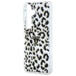 Guess IML Leopard Print Triangle MagSafe Black Kryt Samsung Galaxy S26
