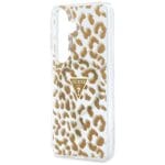Guess IML Leopard Print Triangle MagSafe Brown Kryt Samsung Galaxy S26