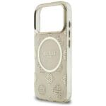 Guess IML Peony Dot MagSafe Beige Kryt iPhone 17 Pro