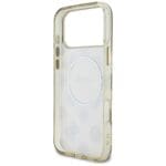 Guess IML Peony Dot MagSafe Beige Kryt iPhone 17 Pro Max