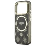 Guess IML Peony Dot MagSafe Black Kryt iPhone 17 Pro