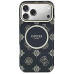 Guess IML Peony Dot MagSafe Black Kryt iPhone 17 Pro Max