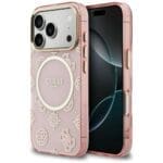 Guess IML Peony Dot MagSafe Pink Kryt iPhone 17 Pro