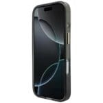 Guess IML Script Metal MagSafe Black Kryt iPhone 17