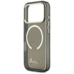 Guess IML Script Metal MagSafe Black Kryt iPhone 17 Pro Max