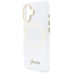 Guess IML Script Metal MagSafe Transparent Kryt iPhone 17