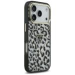 Guess Leopard Glitter MagSafe Black Kryt iPhone 17 Pro
