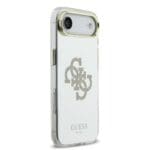 Guess PC/TPU Mirror 4G Glitter Logo MagSafe Gold Kryt iPhone 17 Air