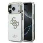 Guess PC/TPU Mirror 4G Glitter Logo MagSafe Gold Kryt iPhone 17 Pro Max