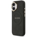 Guess Peony Hot Stamp MagSafe Black Kryt iPhone 17