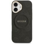 Guess Peony Hot Stamp MagSafe Black Kryt iPhone 17
