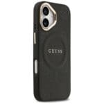Guess Peony Hot Stamp MagSafe Black Kryt iPhone 17