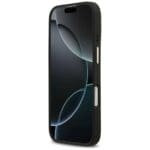 Guess Peony Hot Stamp MagSafe Black Kryt iPhone 17