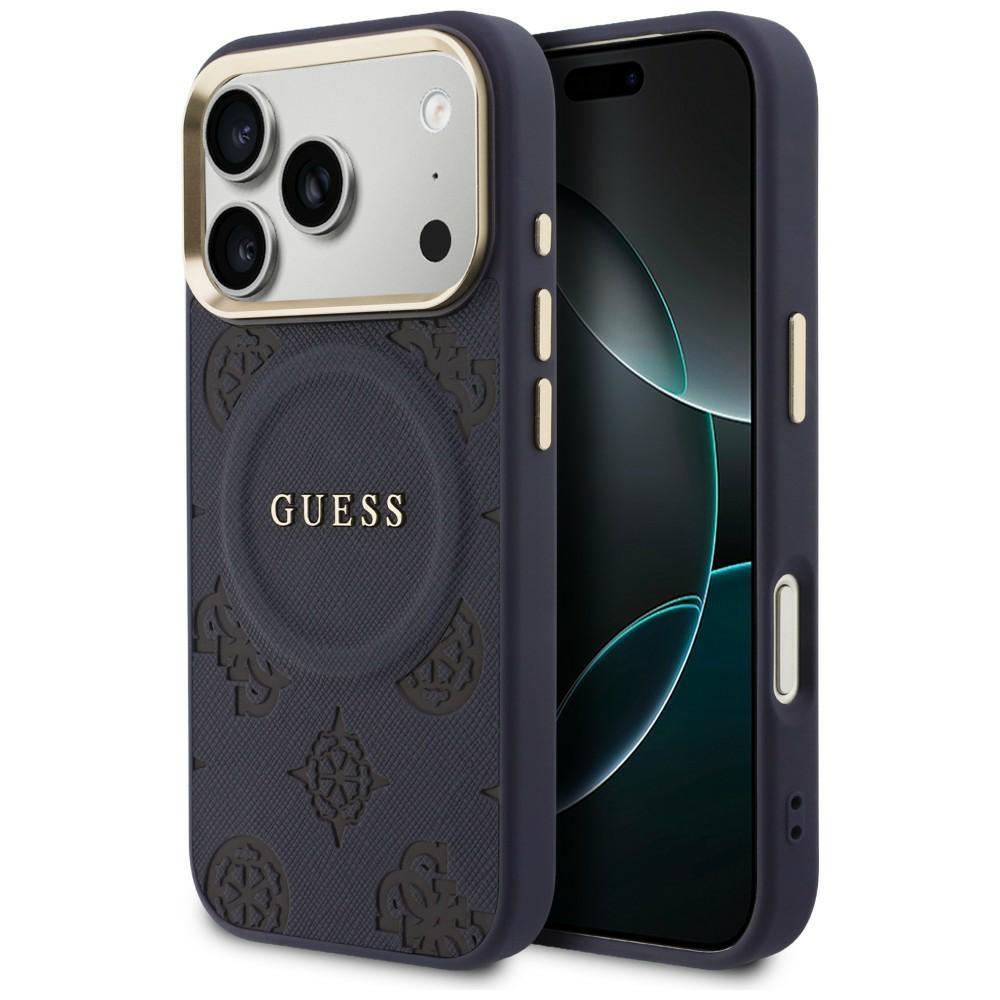 Guess Peony Hot Stamp MagSafe Sky Blue Kryt iPhone 17 Pro Max
