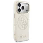 Guess Perforated 4G MagSafe Beige Kryt iPhone 17 Pro Max