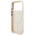 Guess Perforated 4G MagSafe Beige Kryt iPhone 17 Pro Max