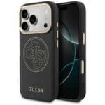 Guess Perforated 4G MagSafe Black Kryt iPhone 17 Pro