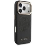 Guess Perforated 4G MagSafe Black Kryt iPhone 17 Pro