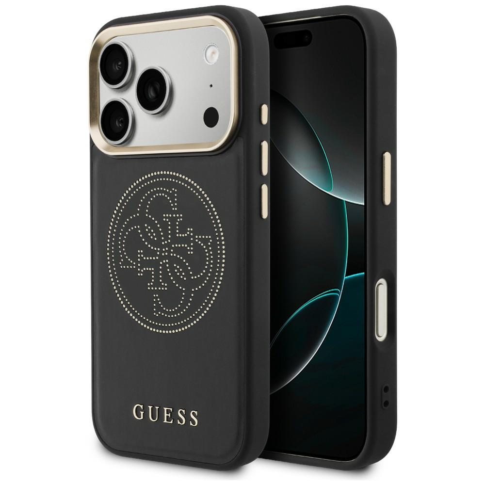 Guess Perforated 4G MagSafe Black Kryt iPhone 17 Pro Max