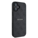 Guess PU 4G Classic Logo MagSafe Black Kryt iPhone 16 Plus