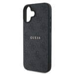 Guess PU 4G Classic Logo MagSafe Black Kryt iPhone 16 Plus