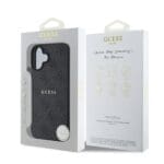 Guess PU 4G Classic Logo MagSafe Black Kryt iPhone 16 Plus