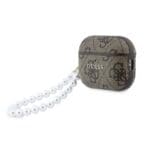 Guess PU 4G Classic Logo Pearl Strap Brown Kryt AirPods Pro