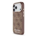 Guess PU 4G MagSafe Strap Limited Edition 299 Brown Kryt iPhone 17 Pro