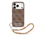 Guess PU 4G MagSafe Strap Limited Edition 299 Brown Kryt iPhone 17 Pro