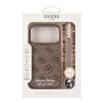 Guess PU 4G MagSafe Strap Limited Edition 299 Brown Kryt iPhone 17 Pro