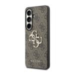 Guess PU 4G Metal Logo Brown Kryt Samsung Galaxy S26