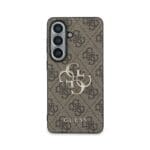 Guess PU 4G Metal Logo Brown Kryt Samsung Galaxy S26 Plus