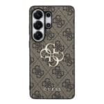 Guess PU 4G Metal Logo Brown Kryt Samsung Galaxy S26 Ultra