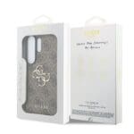 Guess PU 4G Metal Logo Brown Kryt Samsung Galaxy S26 Ultra