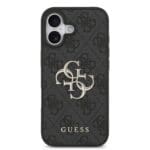 Guess PU 4G Metal Logo Grey Kryt iPhone 17