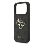 Guess PU 4G Metal Logo Grey Kryt iPhone 17 Pro