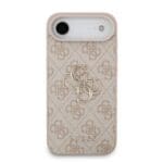 Guess PU 4G Metal Logo Pink Kryt iPhone 17 Air
