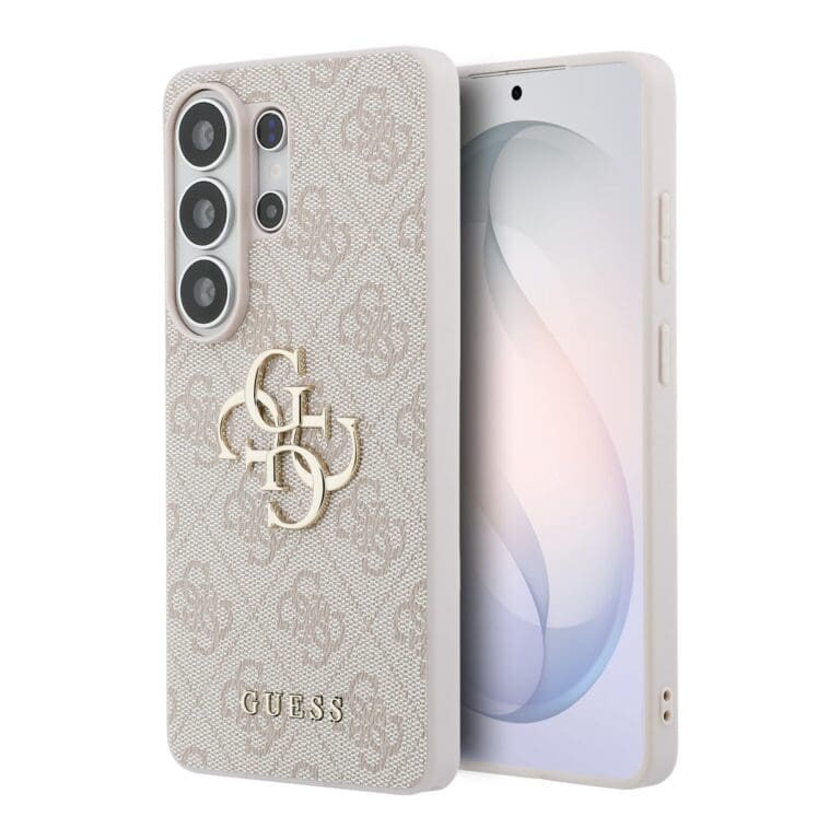 Guess PU 4G Metal Logo Pink Kryt Samsung Galaxy S26 Ultra