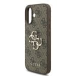 Guess PU 4G Metal Logo Strap Brown Kryt iPhone 17