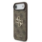 Guess PU 4G Metal Logo Strap Brown Kryt iPhone 17 Air