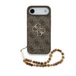 Guess PU 4G Metal Logo Strap Brown Kryt iPhone 17 Air