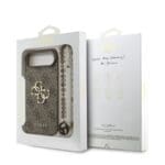 Guess PU 4G Metal Logo Strap Brown Kryt iPhone 17 Air