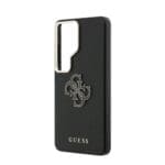 Guess PU 4G Resin Metal Logo Black Kryt Samsung Galaxy S26 Ultra
