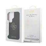 Guess PU 4G Resin Metal Logo Black Kryt Samsung Galaxy S26 Ultra